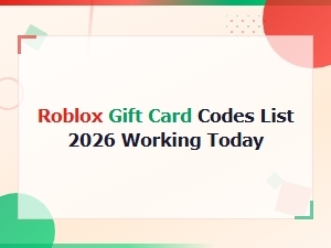 Roblox Gift Card Codes That Work Today