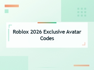 Roblox 2026 Exclusive Avatar Codes – Unlock Free Items & Rewards